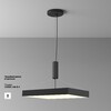 Миниатюра фото потолочный светодиодный светильник maytoni zon c032cl-90w3k-sq-b | 220svet.ru